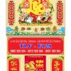 Bìa lò xo giữa dán nổi Chữ Lộc