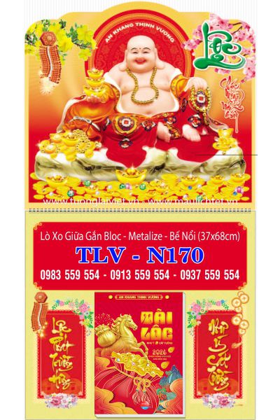 Lịch Bloc Lò Xo Giữa Phật Di Lặc