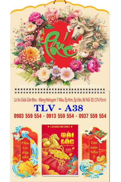 Lịch Bloc Lò Xo Giữa Phúc Xanh